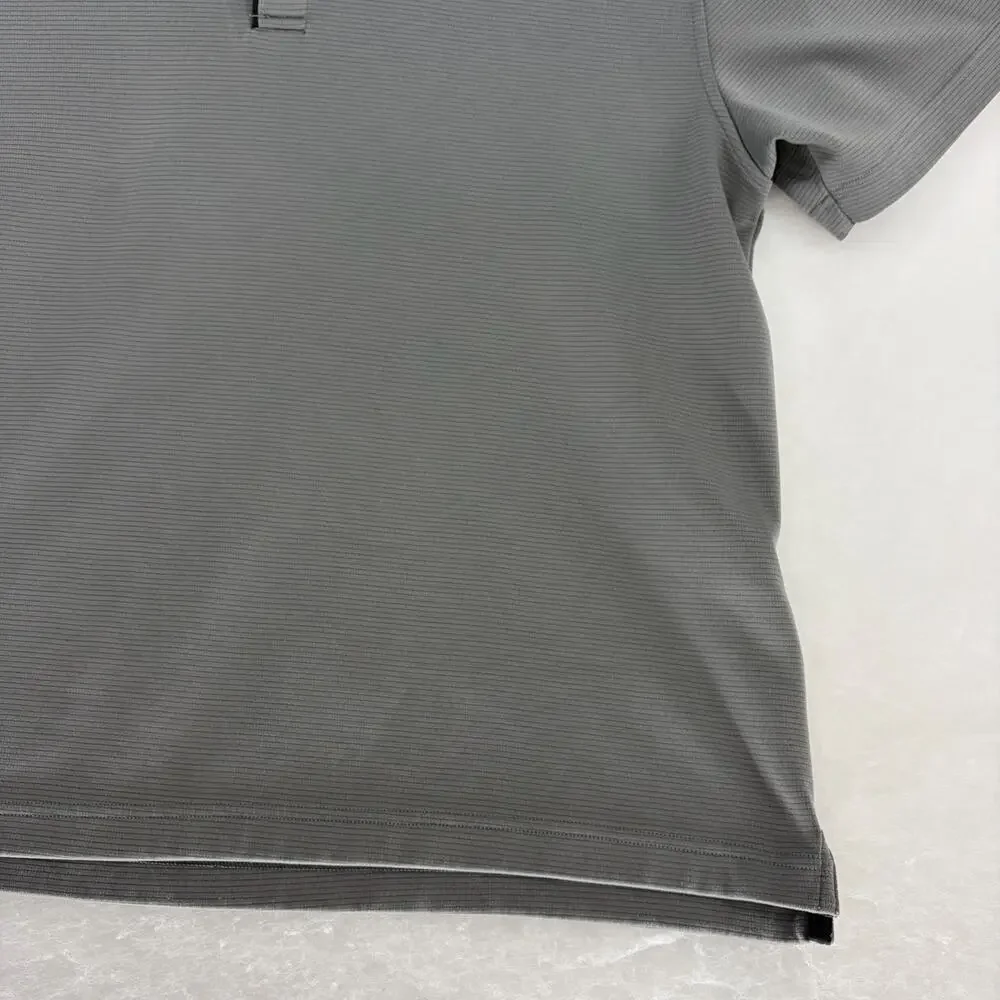 Under Armour Men's XL HeatGear Tech Textured Stripe Polo Shirt Gray - Picture 15 of 15